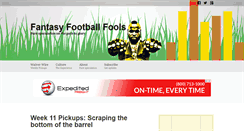 Desktop Screenshot of fantasyfootballfools.com