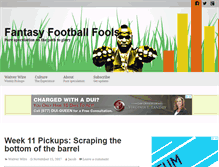 Tablet Screenshot of fantasyfootballfools.com